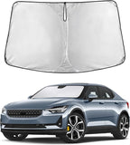 EcoNour Windshield Sunshade Compatible for Polestar 2 2020-2023 2024 2025, Sun Visor for Front Windshield & Window Sun Shade Cover, UV Heat Blocker & Protector, Car Accessories