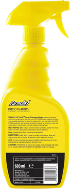Formula 1 Dry Clean Carpet & Upholstery Cleaner - Stain Remover Spray for Car Seats & Floor Mats, Odor Eliminator for Interior Detailing, 23 oz.