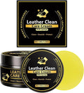 Leather Protection Cream, Cleaning Stain Removal Balm, Leather Cleaner and Conditioner for Seats Sofas Bags Car Vehicle Indoor Outdoor Garage Use
