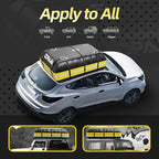 Car Rooftop Cargo Carrier Bag,100% Waterproof Heavy Duty 1000D Car Top Carrier,15 Cubic Feet Car Roof Bag for All Vehicle with/Without Rack,Anti-Tear Anti-Slip Mat, Luggage Lock,6 Door Hooks