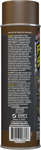 Flex Seal, 14 oz, Brown, Stop Leaks Instantly, Waterproof Rubber Spray On Sealant Coating, Perfect for Gutters, Wood, RV, Campers, Roof Repair, Skylights, Windows, and More