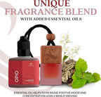 Opio Gift Set Car Air Freshener for Women | Perfume Inspired Car Fragrances | Strong Automotive Freshener with Odour Eliminator Technology | Long Lasting Automotive Freshener by Perfa