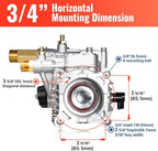 YAMATIC 3/4" Shaft Horizontal Pressure Washer Pump 3400 PSI 2.5 GPM Replacement Pump for Power Washer Compatible with Homelite, Troybilt, Simpson, Karcher, Honda GC160 GC190, AR RMV 2.5G30