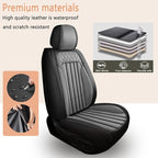 Car Seat Covers Fit for Kia Sorento 2007-2023 2024 2025: Full Set Waterproof Leather Vehicle Seat Cushion Luxury Automotive Protector Easy to Install(5 Seats, Black&Grey)