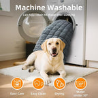 Dog Car Seat Cover for Back Seat, 54"x24.8" Non-Slip Pet Bed Mat, Washable Flannel Travel Mat for SUV & Trucks, Scratch & Spill Proof