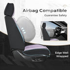 Coverado Car Seat Covers Full Set, Car Seat Protector Waterproof, Nappa Leather Car Seat Cushion, Seat Covers for Cars, Front Seats and Back Universal Fit for Most Cars