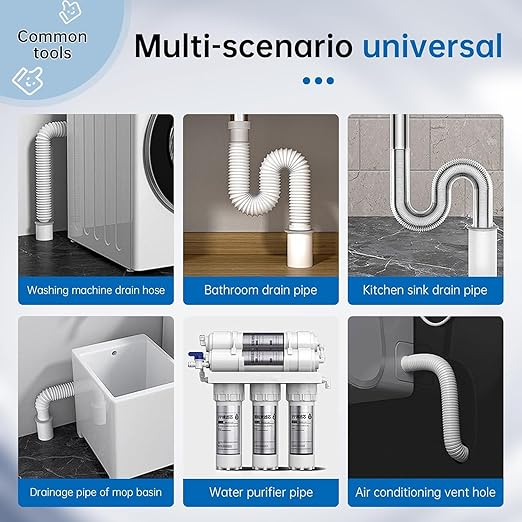 Pack of 8 White Seal Putty Waterproof Duct Seal Repair Sealing Clay, Quick Mending Mud for Drain Connection, Wall Hole, Air Conditioning Hole