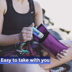 FRIO Cooling Wallet - Insulin Cooler for 45+ Hours of Stress Free On The Go - Purple - Duo