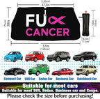 Socira Fuck Breast Cancer Pink Ribbon Car Windshield Sun Shade Umbrella Foldable Sunshade for Front Window Auto Windshield Sunshade Covers Car Accessories Protect from Sun Rays Heat 57'' X 30''