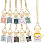10 Pcs Employee Appreciation Gifts Bulk Empty Glass Car Air Freshener Hanging Diffuser Thank You Gifts for Employee Nurse Staff Dietician Social Worker Volunteer