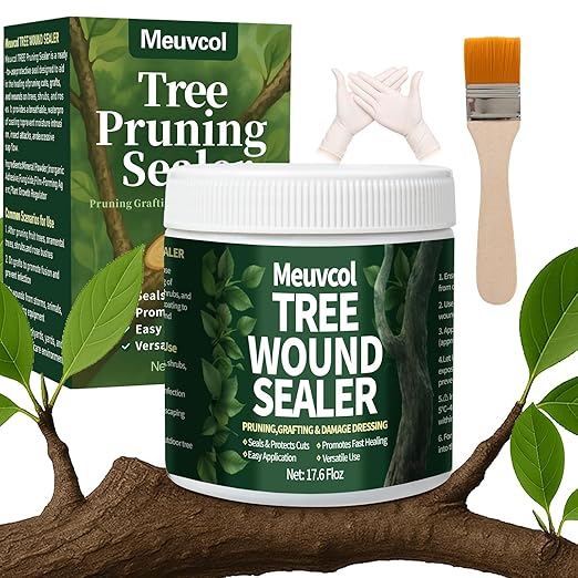 Tree Wound Sealer & Dressing, 500g Tree Pruning Sealer for Cut, Damaged Bark, Grafting – Effective Tree Repair Sealant for Shrub, Bonsai, Rose, Orchard | Horticulture Grade Seal Formula