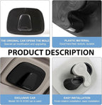Pack-2 Car Interior Roof Hooks, ABS Plastic Multifunctional Roof Hook for Car, Car Hooks for Hanging Clothes, Bags and Umbrellas, Compatible with Volvo XC40 XC60 XC90 S60 S90 V60 V90 (Black)