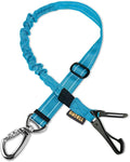 AUBELL Dog Seat Belt for Car,Updated 3-in-1 Adjustable Reflective Bungee Heavy Duty Dog Car Harness Tether with Clip Hook Latch & Buckle,Swivel Zinc Alloy Carabiner,Blue