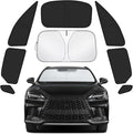 Car Window Shades for Lexus RX 2023-2025 Accessories - Full Set 8PCS Side Window Sunshades with Memory Frame & Blackout Fabric, Privacy UV Shield for Camping/Travel