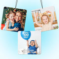 Custom Air Fresheners with Picture - Personalized Double Sided Photo Air Freshener, Customized Air Freshener for Car Wardrobe Bathroom Hanging Ornaments (A3-Square)