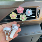 6 Pcs Daisy Flower Air Vent Clip Air Freshener Outlet Clip Charm Car Interior Decor Accessories for Women Girls Christmas Gifts Cute Car Decor for Girls Women
