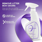Zero Odor – Litter Odor Eliminator - Permanently Eliminate Litter Odors with Best Patented Molecular Technology - Pet Safe & Works on all types of litter, 16oz (Over 400 Sprays) (Pack of 2)