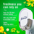 Febreze Plug-In Air Freshener, Odor-Fighting Scented Oil Refill, Air Fresheners for Home, Bathroom and Kitchen, Long Lasting, Gain Original Scent, 0.87oz Refills, Blue and Green, 3 Count