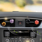 Boho Car Decor,4pcs Natural Stone Car Vent Clips Air Fresheners,Crystal Hexagram Star Hippie Interior Dashboard Decorations Accessories for Women Men