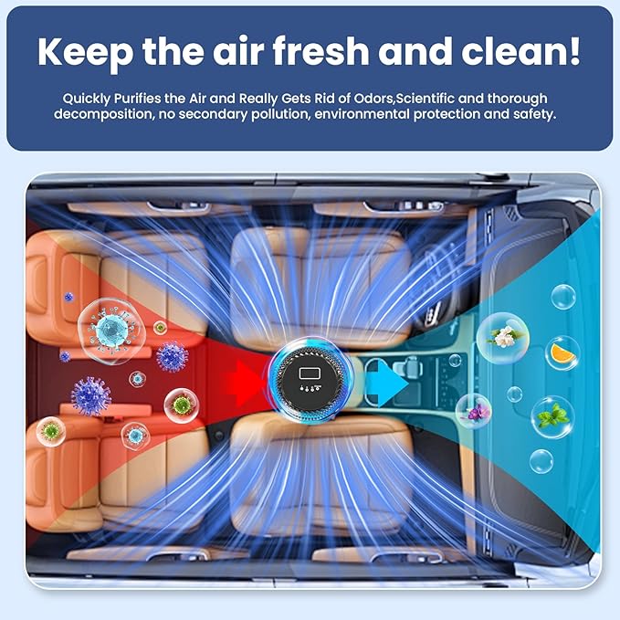 Smart Car Air Freshener Refill,2 Pack Refill For 4-6 Months,French Spice Made With Natural Plant Extracts,Refill Perfect for Intelligent Cloud Fragrance Machine. (Mystic Ice)