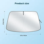 Car Windshield Sun Shade, 300T Thickened Car Window Shades Heat Reflective Interior Cool, Universal Fit for Most Cars SUVs Trucks, Foldable & Portable Design (for Tesla Model 3/Y (57'' × 37''))