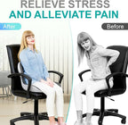 Seat Cushion for Office Chair, Car and Wheelchair Use, with Lumbar Support Pillow and Memory Foam Coccyx Cushion for Tailbone, Back, Sciatica, Ergonomic seat Cushion