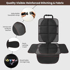 Upgraded Car Seat Protector for Child Car Seat Protector Under Baby Car Seat,3 Sides Extended Car Seat Cover Waterproof Pet Car Seat Cover for Dog,Thick Universal Durable