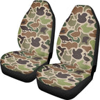 ELEQIN Car Seat Covers Universal High Back Cushion Protector for Car Truck Suvs,Sedans,Vehicles,Duck Camouflage Front Car Seat Covers 2 Pack