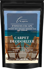 Lapew Endless Escape Carpet Deodorizer Powder - Pet Safe Freshener for Vacuuming | Scented Odor Eliminator for Home | 16 oz