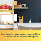 G's Breeze Lemon Lime Air Freshener - Refreshing & Energizing Fragrance with Freshly Squeezed Lemon & Lime Essence - Long Lasting Zesty, Citrus Aroma- Ideal Scent Choice for Home, Car & Office