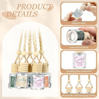 36 Pack Easter Christian Gifts Bulk Empty Hanging Car Diffuser Bottles Religious Essential Oil Air Fresheners Church Ministry Favors Faith Gifts for Women (Cylindrical)