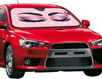 Hello Eyelashes Car Sun Shade Windshield Sunshade Foldable Front Window Shield Cover for Truck SUV