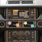 5pcs Car Air Vent Clip Decoration,Colourful Plumeria Car Air-Conditioning Outlet Clip Charm,Yellow Blue Pink Flower Auto Interior Accessory, Air Freshener Decor Gift for SUV,Truck,Bus