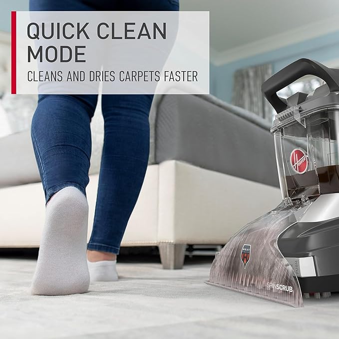 Hoover PowerScrub XL Pet Carpet Cleaner Machine, Deep Cleaning Carpet Shampooer, FH68050 + 64 oz Everyday Cleaner Solution, AH31924