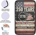Dreaweet 250th Anniversary Car Center Console Cover We the People American Flag Print Armrest Cover Soft Scratch Proof Car Arm Rest Cover Pad Universal Console Covers for SUV Trucks Cars