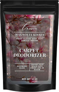 Lapew Magnolia Kisses Carpet Deodorizer Powder - Pet Safe Freshener for Vacuuming | Scented Odor Eliminator for Home | 16 oz