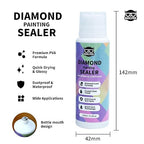 Diamond Painting Sealer, 120ML Clear Glue for Diamond Art, Quick-Drying Adhesive with Glossy Finish, Dustproof & Waterproof Protection, Shine Effect Conserver (4.1 fl oz)