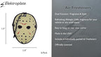 Elektroplate Officially Licensed Jason Friday the 13th Automotive Air Fresheners for Vehicles | Midnight Chiller Scent (6-Pack) | Made in the USA