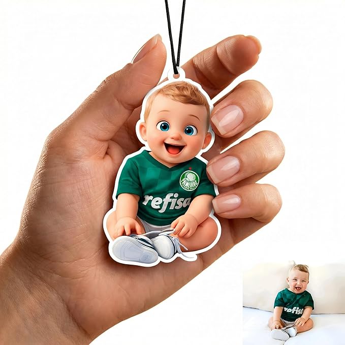 Custom Air Freshener for Car with Photo Text Picture Both Sides, Personalized Gift for Valentine’s Day Birthday- Ideal for Car Wardrobe Bathroom Hanging Ornaments (Style Transfer)