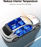 Windshield Sun Shade for Ram 2500/3500 2019-2025 with 10 Inch Wide Sensor. Full Coverage Rearview Mirror Shade for Ultimate Protection