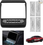 for Tesla Rear Ac Vent Cover & Air Freshener Model Y Juniper Model 3 Highland Accessories 2025 2026 Air Condition Vent Trim Cover with Adapter & Model Y Car Diffuser Set 4 Scents Aromatherapy