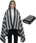 PuTian Merino Wool Camp Blanket - 36" x 63" Great for Bed Couch Camping Outdoors Travel Emergency -Large Warm Soft Washable Wool Throw