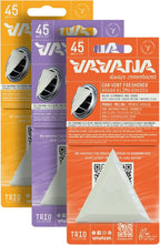 SPIN Multi-Scent Car Air Freshener – Mango & Melon, Satsuma, Velvet Lavender, Essential Oil Vent Clip (3 Pack)
