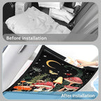 Mushroom Galaxy Car Storage Mesh Organizer Ceiling Cargo Net Double-Layer Adjustable Zipper Truck SUVs Travel Road Trip Essentials etc. Interior Organizer