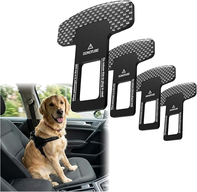 Dog Belt for Car, Adjustable Pet Vehicle Restraint with Clip, Universal Fit for Most Cars Seat and SUVs-4pcs