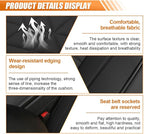 Luxury Faux Leather Car Seat Cover, Anti-Slip Waterproof Universal Front Bottom Seat Protector with Storage Pocket, Triangular Pattern Vehicle Seats Cushion for Sedans, SUVs, Trucks (2PCS&Black)