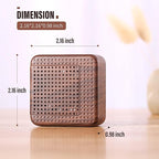 Weljoy Wood Grain Portable Diffuser for Essential Oils – Car or Travel, Mini Size, Quiet, Waterless, Re-Chargeable Battery or USB (Dark Brown)