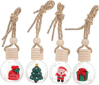Mobestech 8 Pcs Car Aromatherapy Pendant Air Hanging Aromatherapy Cute Car Fresheners Hanging Empty Diffusers Cute Diffuser Christmas Decoration Glass