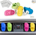 4 Pack Cute Shoe Air Vent Clips with 4PCS Refills Solid Car Air Freshener Air Conditioning Outlet Clips Car Dashboard Perfume Clip Car Interior Decor Accessories for Men/Women for Friend