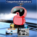Robot Intelligent Aromatherapy Machine, Smart Cute Robot Car Air Freshener, Fine Spray/Fillable/Four-Gear Adjustment/Vibration Sensing/On-Off/Large Capacity Long-Lasting Fragrance/V1 (Red, Hilton)